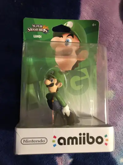 Nintendo Wii U LUIGI Super Smash Bros. Series UNOPENED, BRAND NEW Amiibo. Buyer would have to pay in...