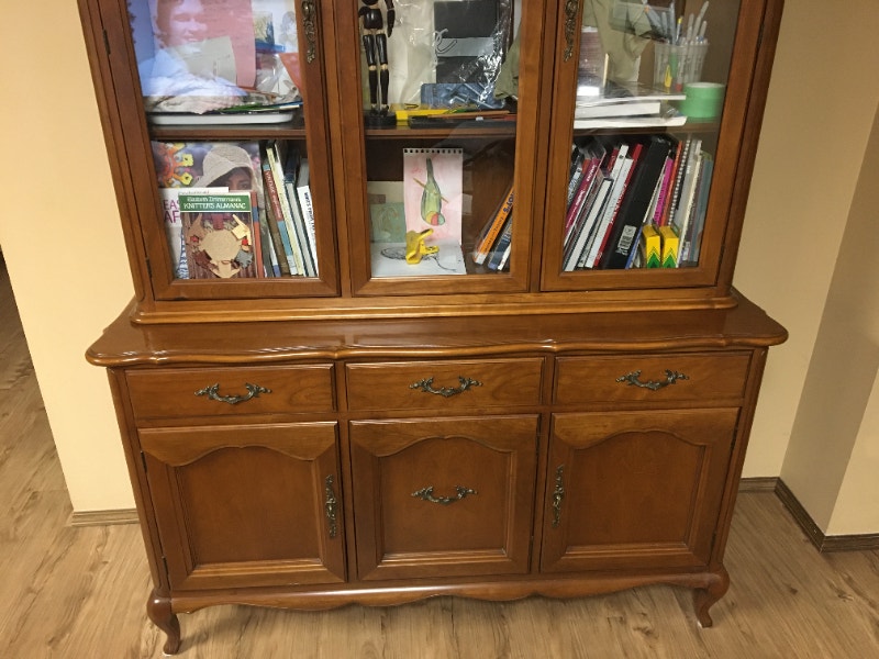 Gibbard cherry buffet sideboard credenza and hutch 54" Hutches & Display Moose Jaw