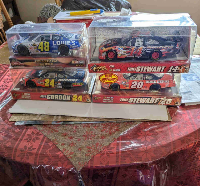 4 DIECAST 1:24 NASCAR RACE CARS in Arts & Collectibles in Hamilton