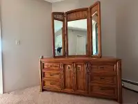 Bedroom dresser +mirror MADE IN CANADA