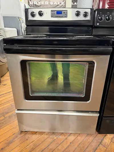  Whirlpool stainless steel coil top stove, View more