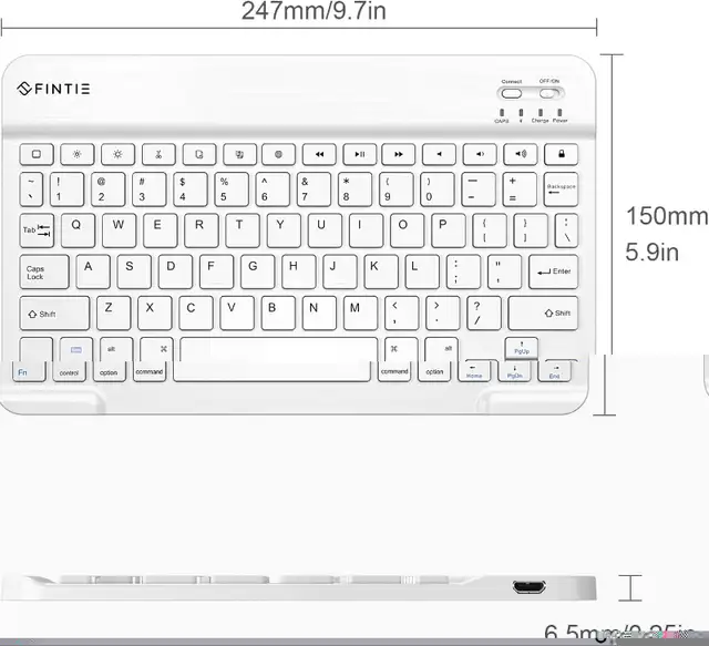 NEW Fintie 10.5-Inch Ultrathin (4mm) Wireless Bluetooth Keyboard in Mice, Keyboards & Webcams in City of Toronto - Image 7
