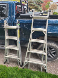 2x A-frame ladders