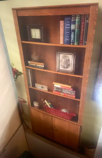 Two Door Bookcase new in box, View more