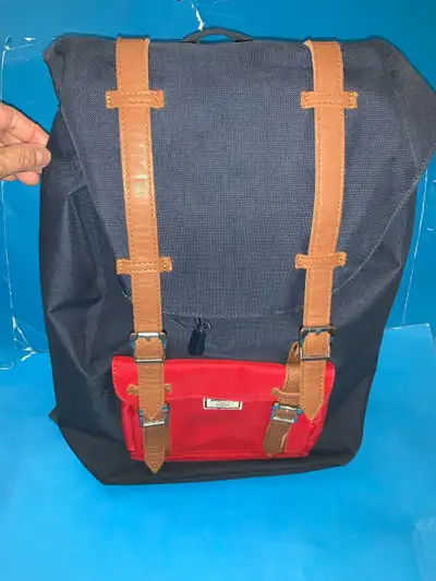 Herschel Little America Backpack Black Iris/Red 30L**see pic 10*, View more