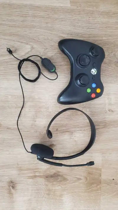 Microsoft Xbox 360 Controller and Headset, View more