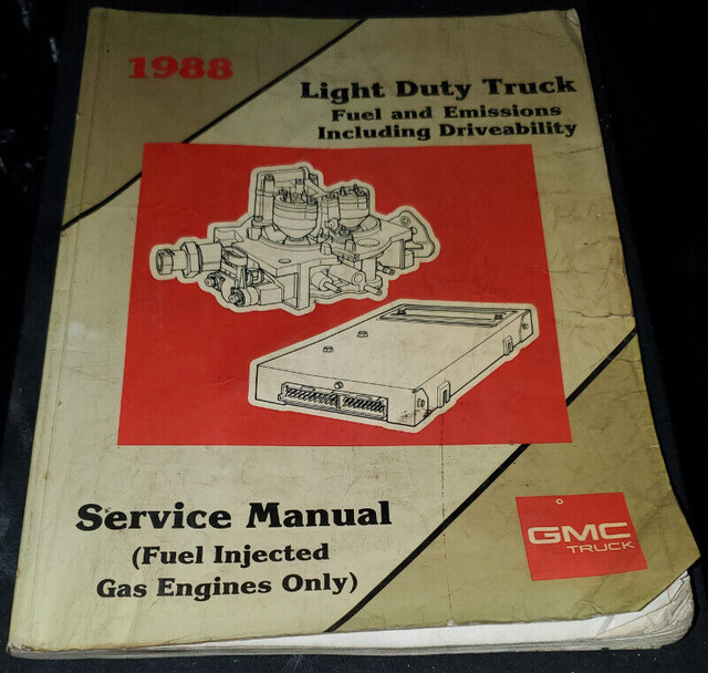 1988 Fuel Injected Gas Engines GMC Trucks Manual in Other in Kingston