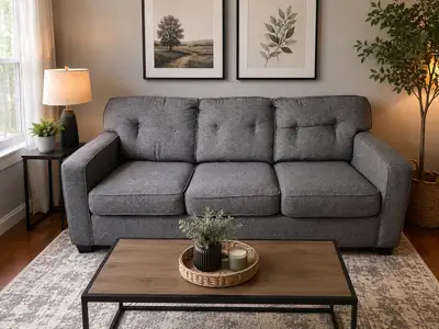 Ashley Super Style Grey Sofa , View more