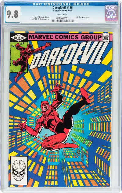 DAREDEVIL 186 CGC GRADED 9.8 STORY AND COVER FRANK MILLER, View more