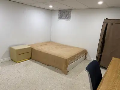 1 Bedroom Basement Available(Not Shared) – May 1 Rent: $1300/month (All-Inclusive) Location: Warden...