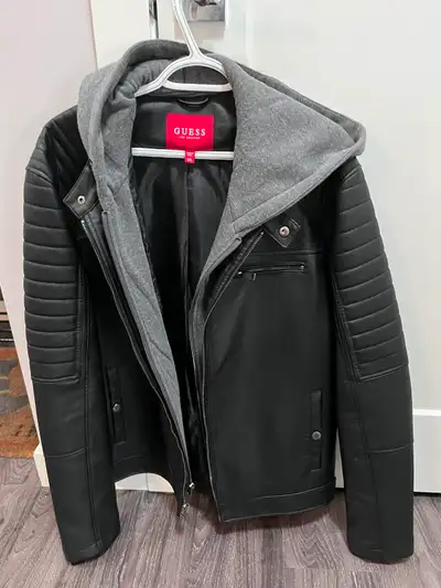 Men’s guess leather jacket, View more