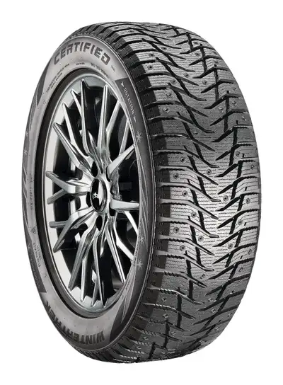 NEW Set Of 4 Certified WinterTrek Brand P215/60R17 Studdable Tires; Snow, Slush & Ice Approved; 3-Pe...