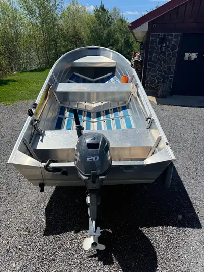 2022 Aluminum Marlon boat with 20hp electric start in excellent condition. Only used twice, I’d say...