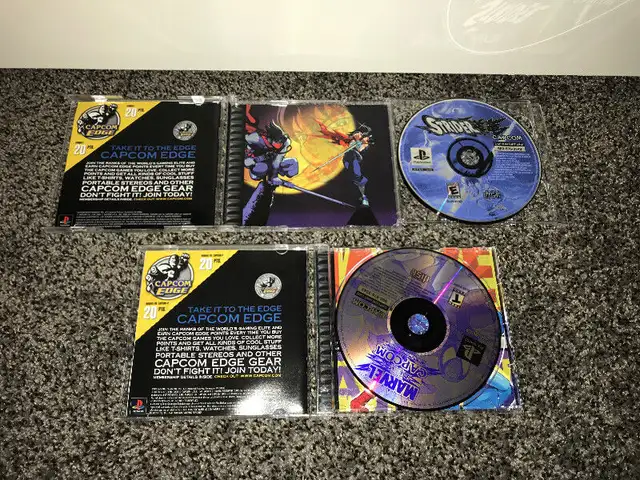 PS1 PlayStation Strider 2 & marvel vs capcom CIB mint in Older Generation in Winnipeg - Image 4