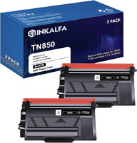 NEW: Black Toner Cartridge for Brother TN850, 2 Pack