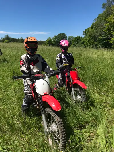 2 DIRT BIKES FOR SALE !! 2008 CRF 100F Second owner asking 3500 OBO 2022 CRF 110F Original Owner 400...
