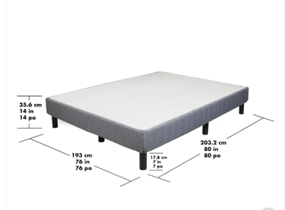 NEW in Box Unassembled ********************Airdrie view pickup EnForce Platform Bed Base, King Model...