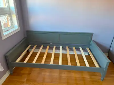 Twin bed frame- grey, View more