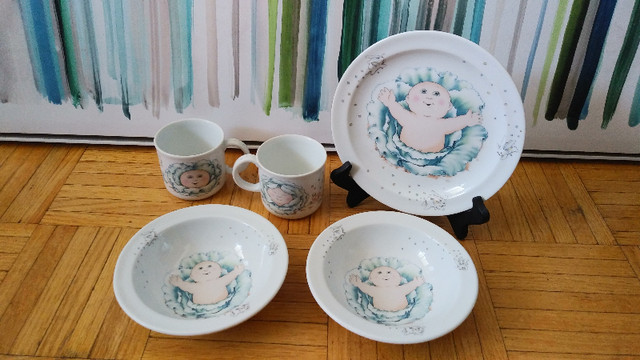 Royal Worcester Cabbage Patch Kids 3 Piece Dish Set x2 in Arts & Collectibles in City of Toronto