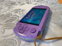 Lilac Purple PSP 3000 + Charger + 128gb MODDED