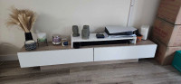 Wayfair TV Stand and floating Shelves