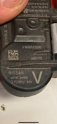 Tpms sensor nissan 40700-3an0b