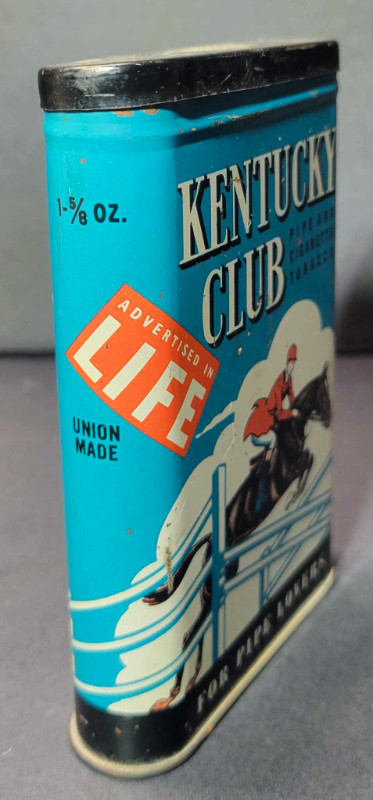 Antique Rare  1950s Kentucky Club pipe tobacco tin in Arts & Collectibles in London - Image 3