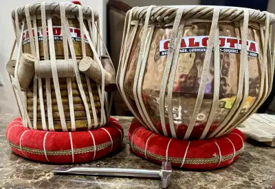 Brand new professional tabla set with bag, View more