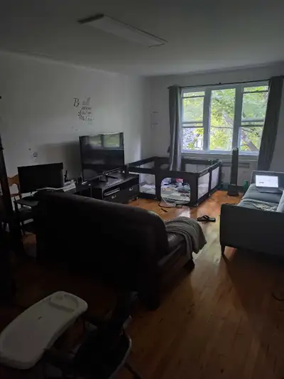 Reduced price Large 2 bedrooms 1 bathroom apartment sublet located in NDG/Hampstead area. It's also...