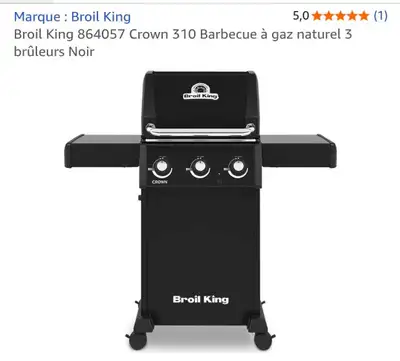 Still in box /Broil King Crown 310 Gaz Naturel 3 bruleurs Noir, View more