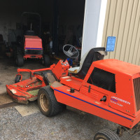 3. Rear discharge mowers.