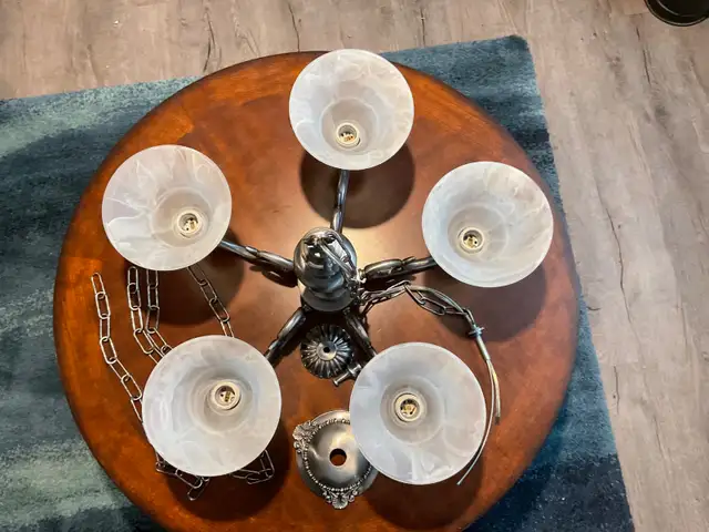 Pewter Chandelier in Indoor Lighting & Fans in Ottawa - Image 2