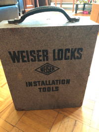 weiser locks installation tools vintage
