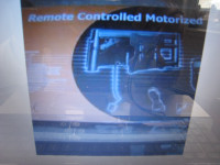 Remote control motorized TV screen support