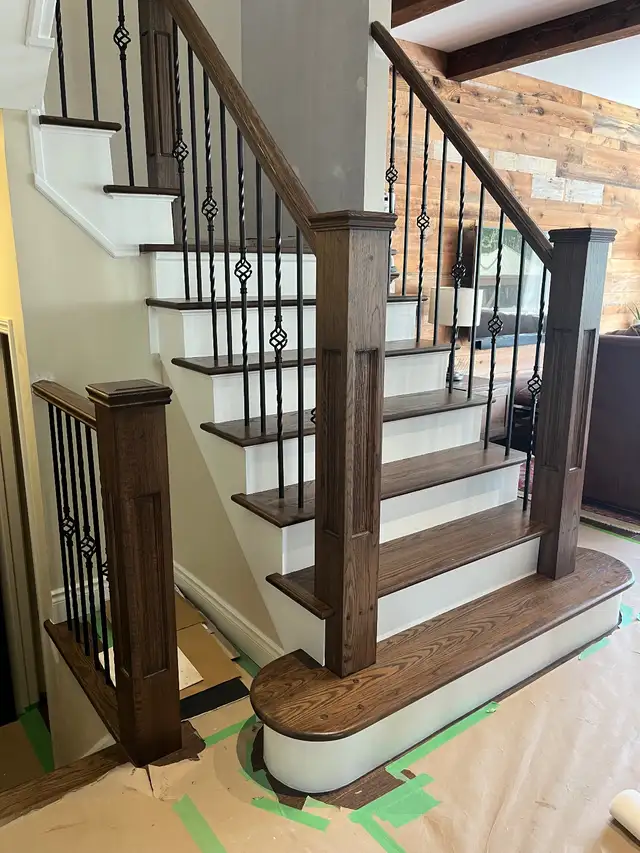 Stair Railing and Floor in Flooring in Oshawa / Durham Region - Image 3