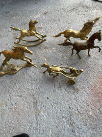 Brass horse trinkets 