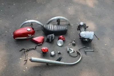 Parts from early 70’s Honda CB 100 E Engine $250 Carburetor $50 Ignition coil $25 Exhaust system $10...