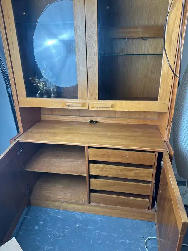 Vintage 1980s Nordesign Teak Wall Units / Cabinets – Set of 2 in Hutches & Display Cabinets in Calgary - Image 8