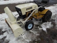 garden tractor snowblower