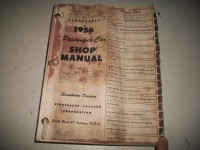 1956 Studebaker Passenger Car Shop Manual. CAN MAIL IN CANADA