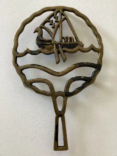 “FANTASIA” Cast Brass Trivet Made in Israel, View more