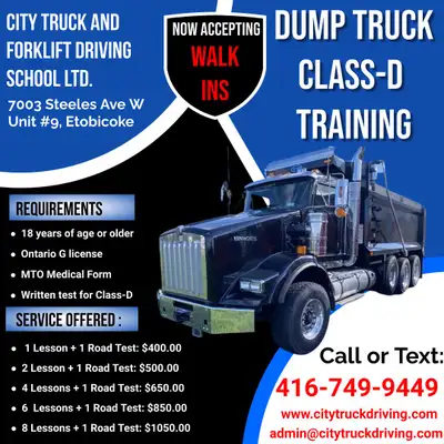 Quick/Earliest Road Test Date Available for Class-A and Class-D, View more