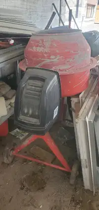 Metal cement mixer