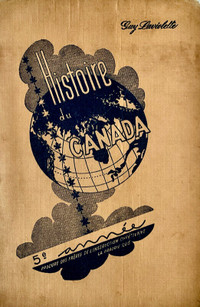 Antiquité 1952 Livre scolaire Histoire du Canada 5e année