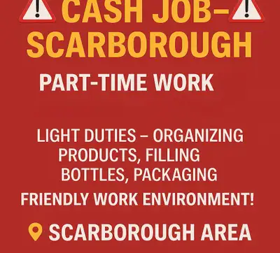 Part-Time Shop Assistant Needed - Scarborough, View more