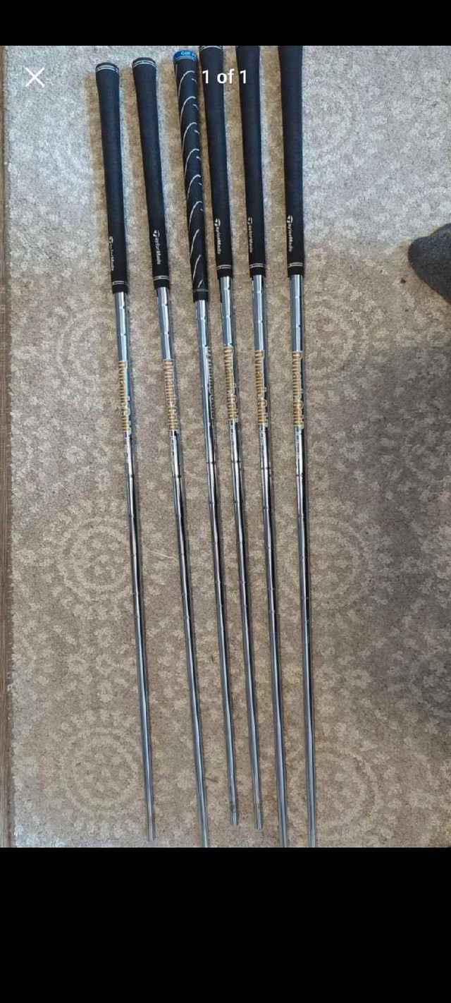 Dynamic gold S300 105 shafts with grip ( 4-pw) in Golf in Sudbury