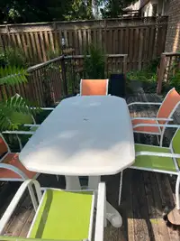 Outdoor table white