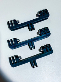 Set of 3 Dual Twin GoPro Mount Bracket Arms, Brand New