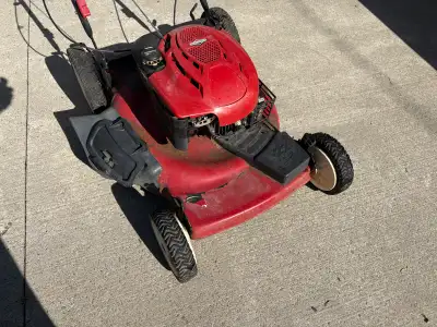 Starts and runs great unfortunately when I was pressure washing it the paint and decals came off in...