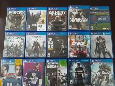 ps4 jeux compatible ps5 20 dollars chaque merci, View more